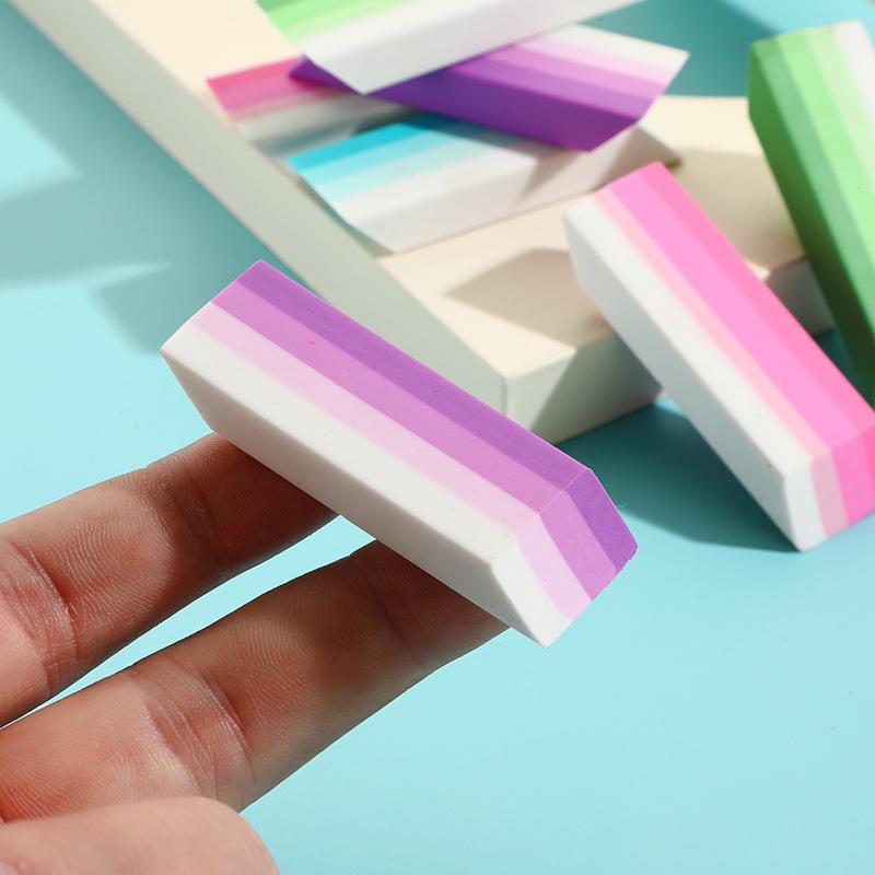 Rainbow Eraser Set with Custom Logo for Students – Art Supplies & Gifts