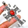 Подвеска ручной работы с сердоликом 925 пробы, посеребренная, 3,21 дюйма