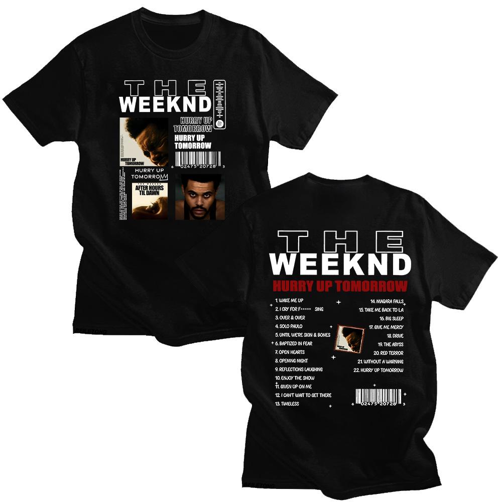 TheWeeknd Album Hurry Up Tomorrow Tshirts Vintage HURRY UP TOMORROW Unisex Funko Pop Clothing Cotton Y2K New Pattern Tshirt