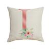 New Small Fresh Letter Series Pillow Cover Office Sofa Living Room Decoration Linen Cushion Cover