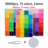 24  72 Цвета 5 мм бусины hama Железные бусины diy Пазлы 2,6 мм Образовательные бусины 100% Гарантия качества perler Плавкие бусины diy игрушка