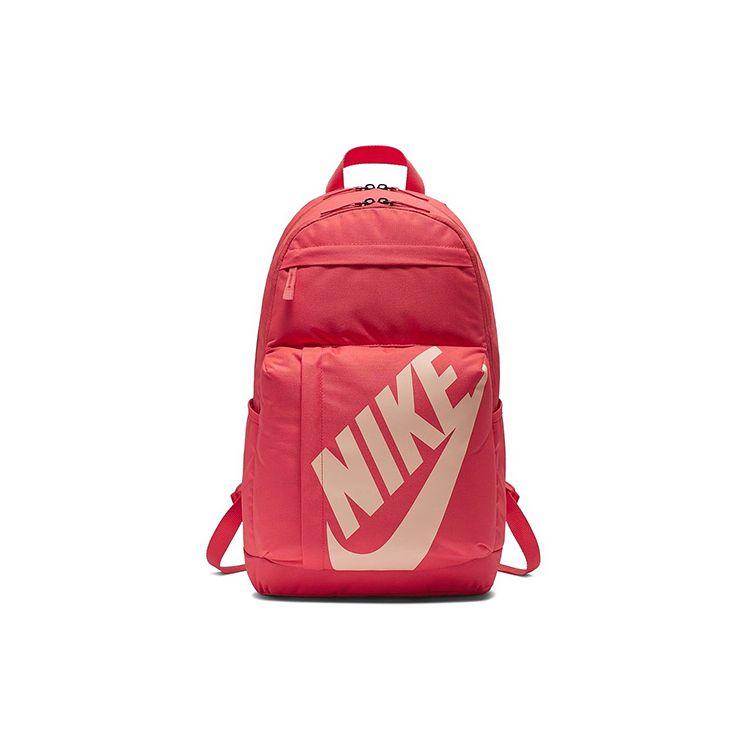 Nike Большой логотип Студенческий полиэстеровый рюкзак Женский рюкзак Малиново-красный CK0944-850