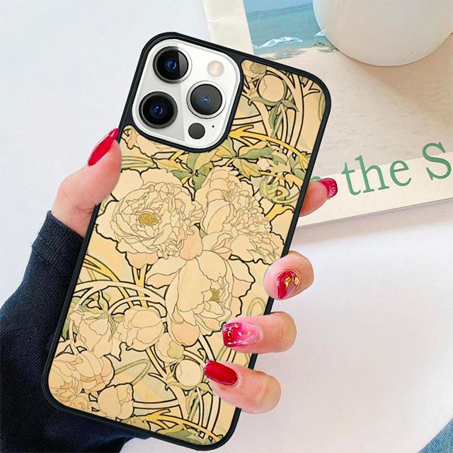 Винтажный Цветок Лист Ракушка Coque Для iPhone 17 Air 15 16 14 13 12 Pro Max 11 Pro Max Plus Чехол для Телефона