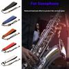 Comfortable Adjustable Saxophone Shoulder Strap Leather Support PU Texture for Clarinet Electric Wind Instruments