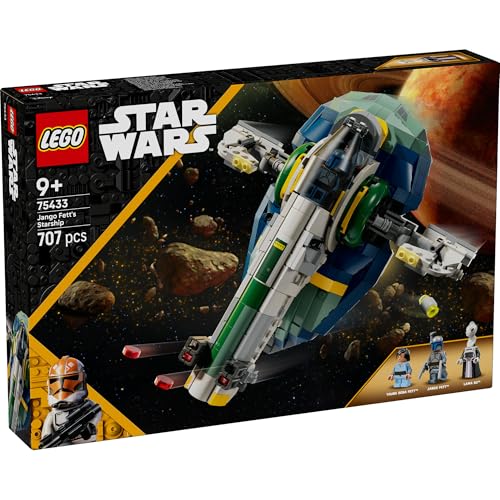 Игрушка LEGO Star Wars Космический корабль Джанго Фетта, Подарок на день рождения, Конструктор, для мальчиков и девочек, Возраст 9, 10 и 11 лет, Ученики начальной школы, Космос Б