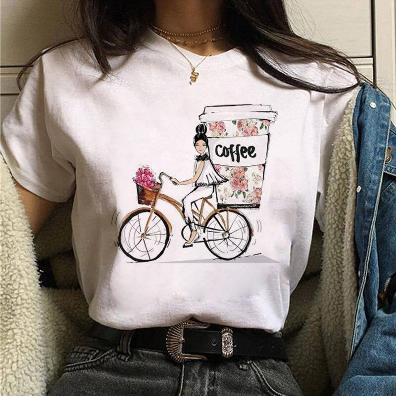 Summer Trend Letter Print Fashionable Loose Round Neck Pure Cotton Short Sleeved Top T-Shirts Women’s