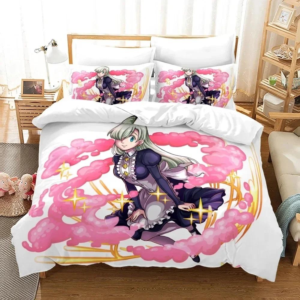 Anime Seven Deadly Sins Bedding Set Boys Girls Twin Queen Size Duvet Cover Pillowcase Bed Kids Adult Fashion Home Textileextile