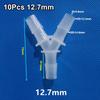 10Pcs Plastic 3 Way Connector PP PE Hose Fittings  for Aquarium Fish Tank Fittings