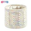 Kids Neck Warmer Thermal Fleece Lined Boys Girls Cable Knitted Neck Gaiter Outdoor Children Windproof Neck Scarf 3-8 Years Old
