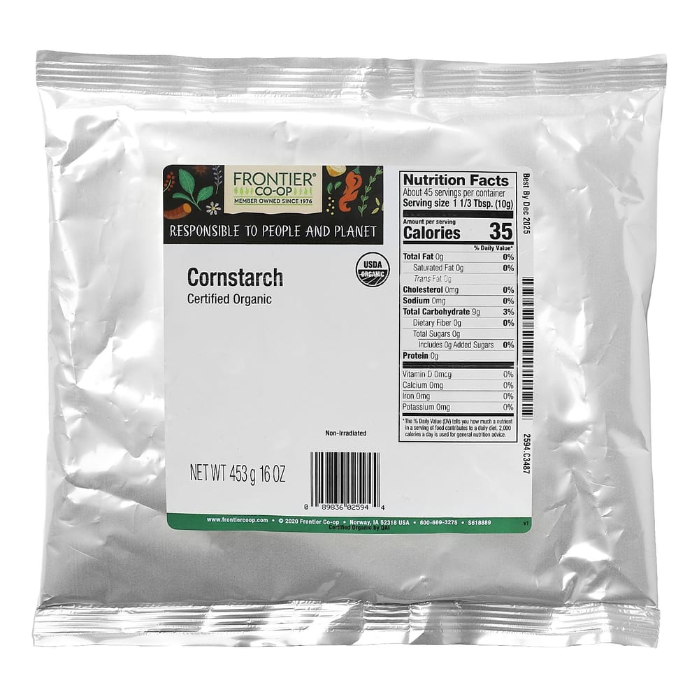 Крахмал кукурузный Frontier Natural Products 16 унций (453 г)