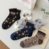 Lolita Lace Ruffle Women Cotton Socks Floral Embroidery Sports Socks High Quality Casual Socks
