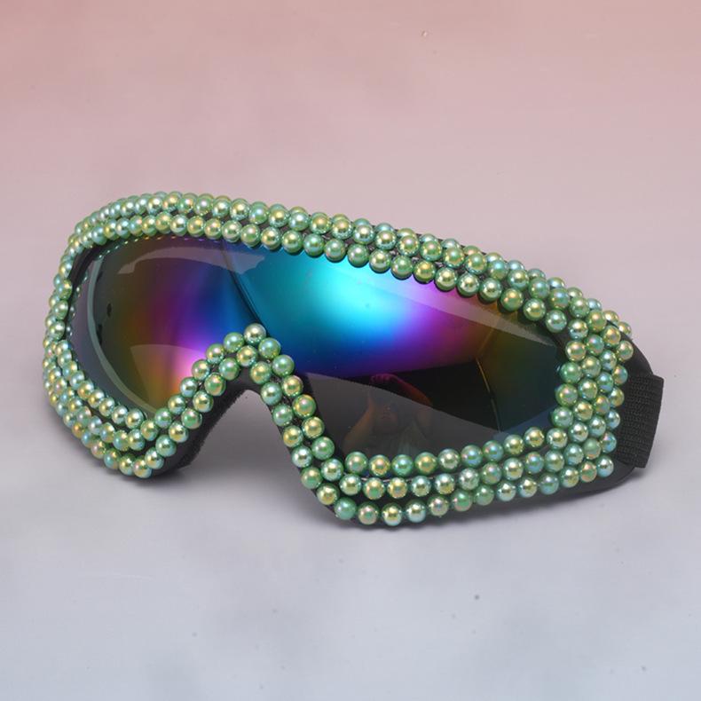 New Music Festival Carnival Glasses Personality Trend Punk Style Diamond Pilot Symphony Goggles