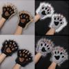 15 Цветов Плюшевые Перчатки Милые Когти Имитация Косплей Реквизит Лапа Кошки Животное Тигр Корова Перчатки Без Пальцев Аниме Пушистые Лапы Перчатки
