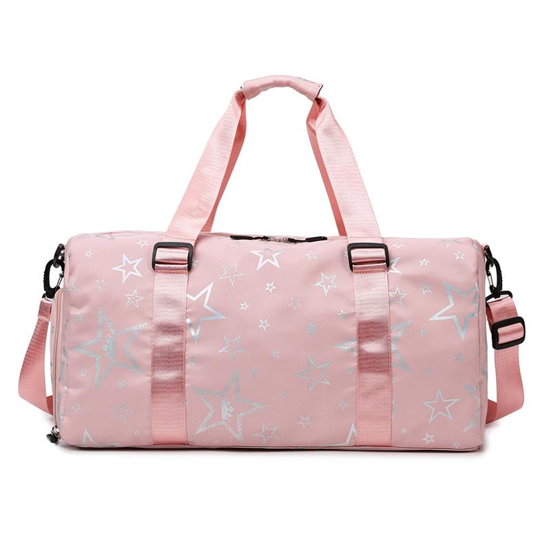 Вместительная дорожная сумка с отделением для обуви и отделением для влажного/сухого белья, удобная для переноски в руке, для спорта и отдыха.