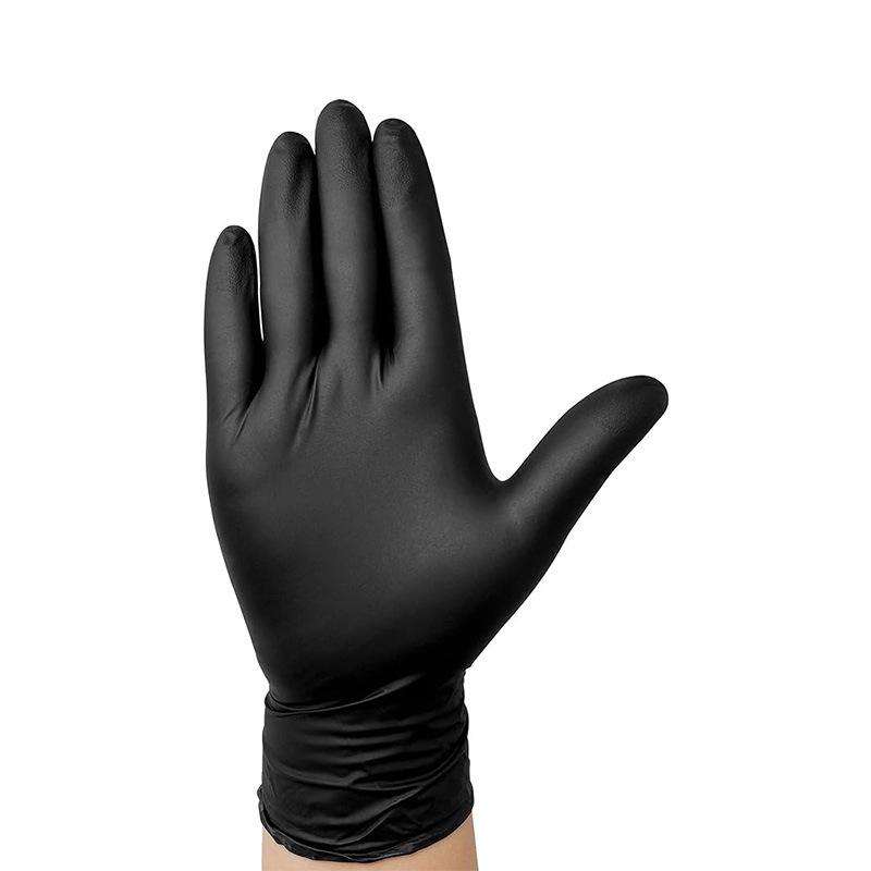 Disposable Nitrile Black Rubber Gloves