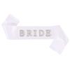 Pearl Letters Bridal Sash Veil Kit Sparkle Ribbon Edge Hair Headband White Bachelorette Party Supplies Engagement Party
