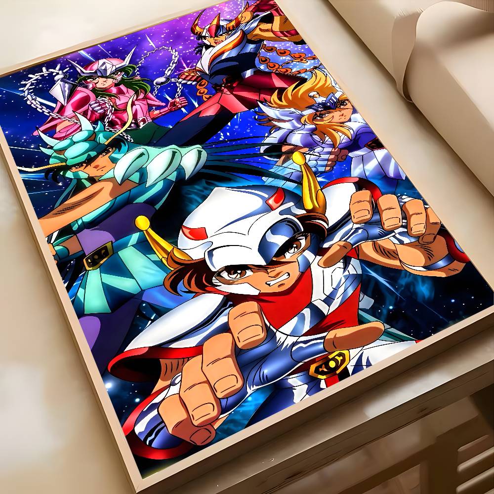 Постер Saint Seiya Высококачественная художественная наклейка Самоклеящаяся водостойкая домашний декор