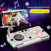 Kid DJ Mixer with Microphone Multifunctional Electronic Piano Keyboard Bluetooth DJ Turntable Controller Kid Musical Instrument