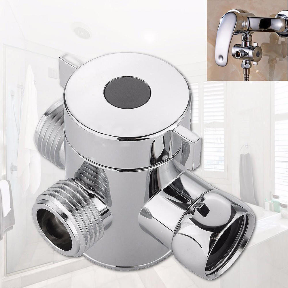 1/2 Inch Three Way T-adapter For Toilet Bidet Shower Head Diverter