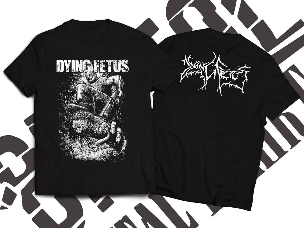 Футболка группы Dying Fetus Унисекс Хлопковая футболка Все размеры BO1353 Унисекс Футболка