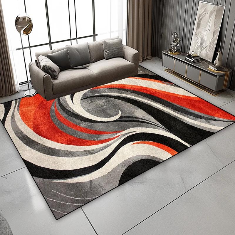 Nordic Abstract Art Luxury Carpets Living Room Geometric Home Decoration Washable Soft Rugs Sofa Area Bedroom Non Slip Floor Mat