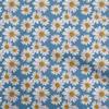 Хлопчатобумажная гибкая синяя ткань, принадлежности для квилтинга с цветочным принтом, швейная ткань с принтом, 40 дюймов в ярдах
