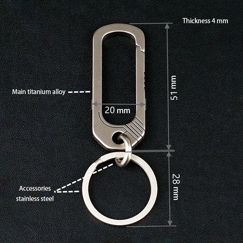 Титановая пряжка брелок титановый сплав креативные пряжки кемпинговые аксессуары карманный инструмент для отдыха на природе