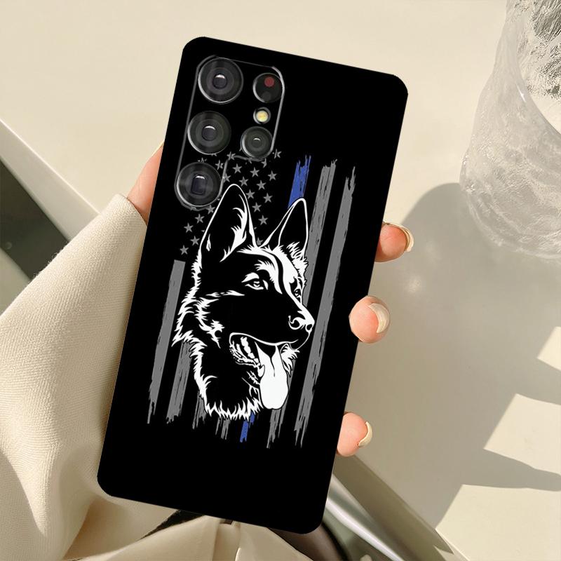 Мультяшный чехол с собакой Немецкая овчарка для Samsung Galaxy S23 Ultra S21 S22 S24 S25 Ultra S9 S10 Plus S25 FE S20 FE Задняя крышка