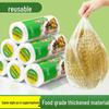 Thickened Disposable Food Storage Bags: Large Plastic Roll with Easy-Tear Design for Home and Supermarket Use