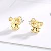 Auspicious Elf Mouse Stud Earrings Simple Temperament Silver Korean Version Cartoon Design Jewelry