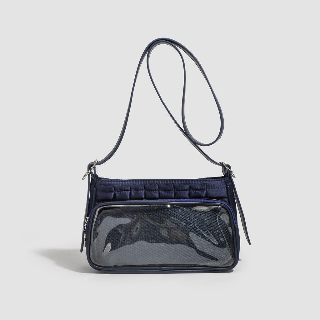 Прозрачная ручная сумка, которую можно носить на плече, через плечо, сумка через подмышку