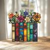 Acrylic Flower Book Hanging Decoration Indoor Outdoor Home Garden Wall Window Hanging Stained Glass Sun Catcher Ornament Pendant Housewarming Gifts