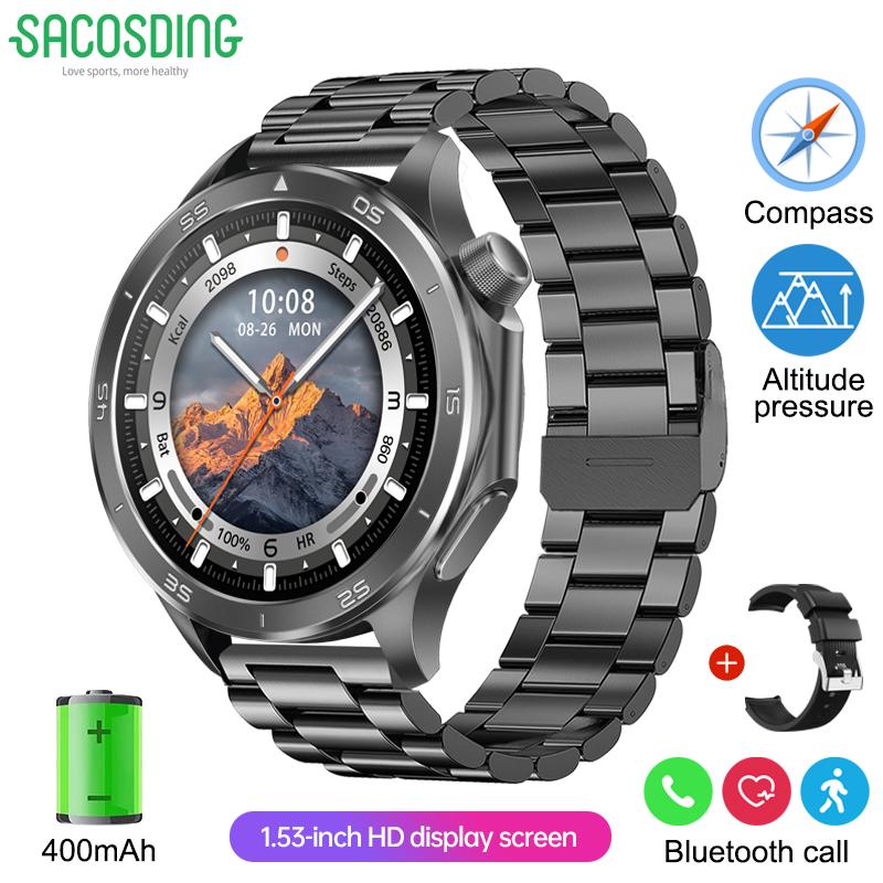 SACOSDING Новые для OPPO Watch X2 GPS Смарт-часы Мужские Высококлассные Бизнес-мужчины Звонки по Bluetooth IP67 Водонепроницаемый Фитнес-трекер Смарт-часы