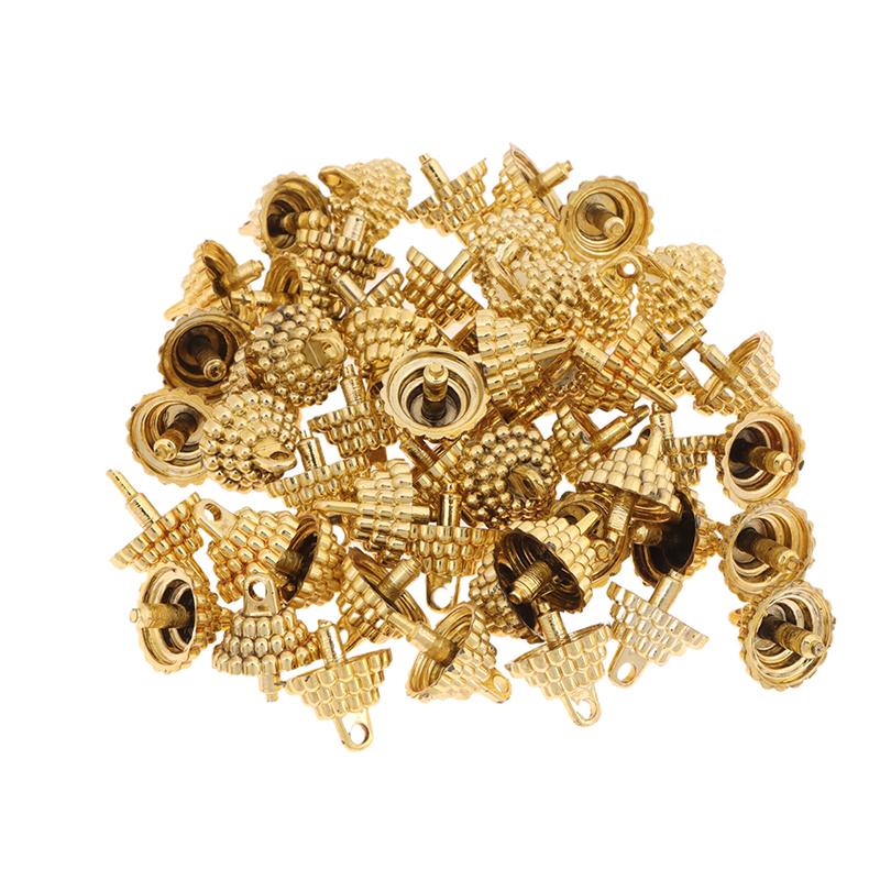 50/100Pcs Pendant Set Balls Charms Pendants Caps Decoration Holder Sphere Stand Replacement Creative Accessory Christmas Parts