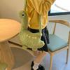 Zipper Cartoon Crossbody Bag Plush Shoulder Bags Fashion Long Neck Dinosaur Bag  Girls