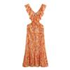 2024 Women's European & American Style Layered Decorative Midi Summer Dress