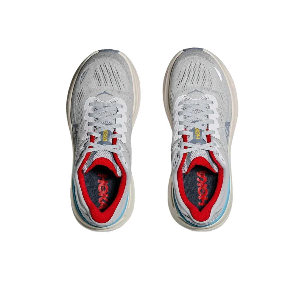 Hoka One One Bondi 9 На шнурках Круглый носок Толстая подошва Удобные Амортизация Поддержка Низкие Беговые кроссовки Женские беговые кроссовки 1162012-CRDS