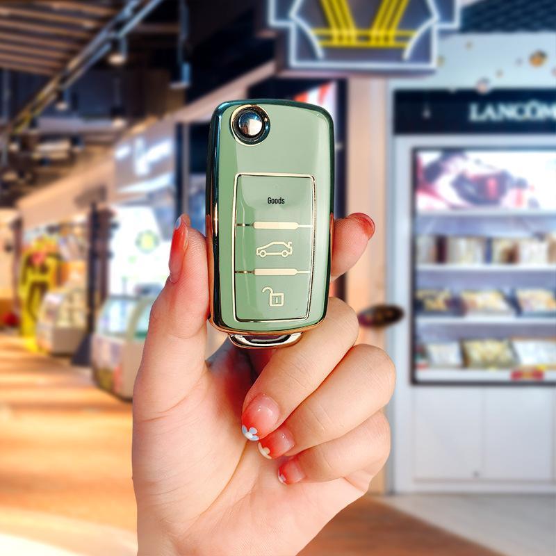 Volkswagen Key Shell for Sagitar, Bora, Lavida, Tiguan, Passat, Lamando, Golf, Polo, T-Roc, and New CC Models