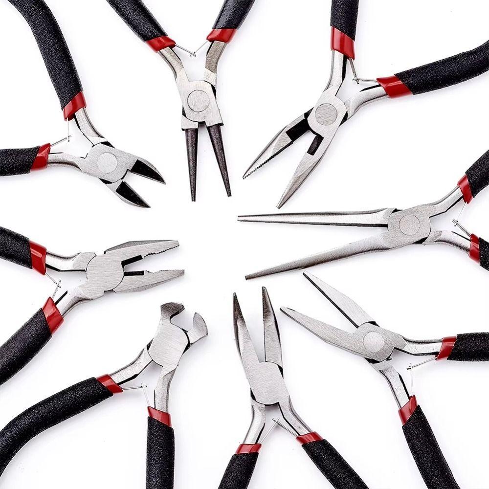 Carbon-Hardened Steel Jewelry Pliers Ferronickel Beadwork Repair DIY Wire Pliers