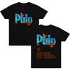 Pulp Band Live 2026 Футболки Рок-группа Печать Футболки Гранж Хип-хоп Унисекс Уличная одежда Хлопок Женщины Мужчины Футболки Высокое Качество Новые