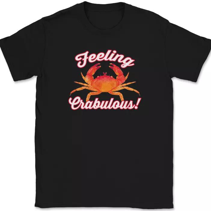 Футболка Feeling Crabulous Забавный краб Океан Море Юмор Потрясающая футболка для вечеринки