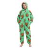 Kids Onesie Pajamas Cute Pattern Print Zipper Closure Unisex Hooded Fluffy for Winter Autumn Type 5 140