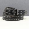 Cross Personality Trend Design Style Belt Men and Women Universal Metal Belt Hip Hop Punk Rivets Cool
