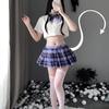 Сексуальное нижнее белье сексуальное японское клетчатое JK униформа короткая плиссированная юбка костюм милый стиль колледжа раздельный костюм женский