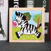 3 Set Early Educational 3D Wooden Puzzle Colorful Cartoon Animal Puzzles  Baby Toys