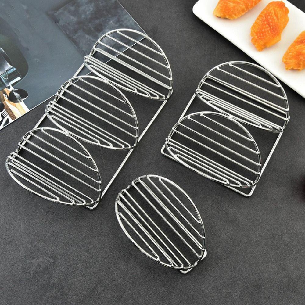 304 Stainless Steel Taco Holder Stands Multi-layer Pies Display Rack Taco Tray Plates  Pancake
