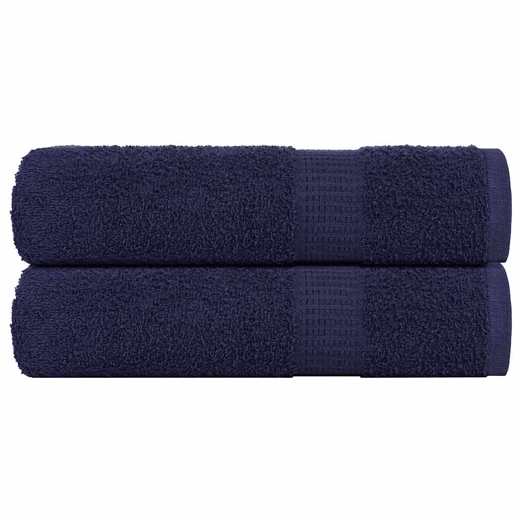 Vidaxl Ręczniki Do Rąk 2 Szt. Granatowy 50X100 Cm 360 Gsm 100% Bawełna