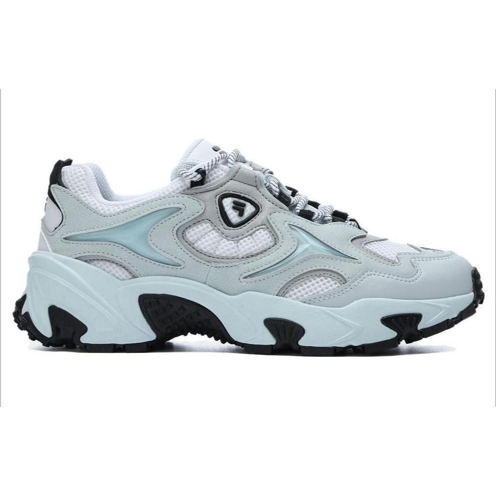 Fila Fusion Ancerus Plus Одноглазые туфли Ткань ТПУ Синтетическая кожа Спортивный комфорт Низкие папины кроссовки Женская кроссовка Ледяно-серый T12W321601FWI