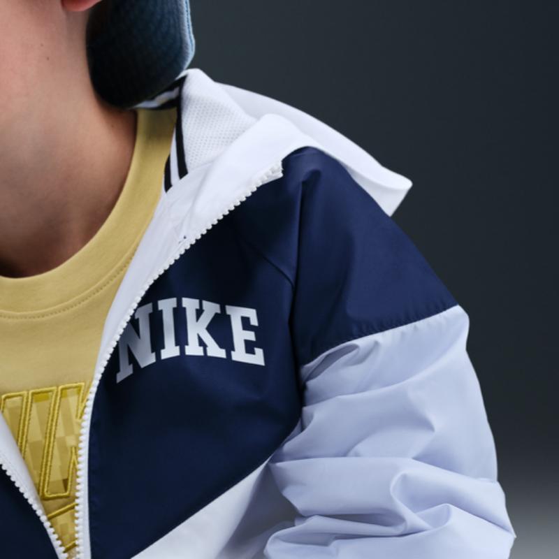 Nike Спортивная ветровка Windrunner: модная, удобная, универсальная, с капюшоном, для детей и подростков IM3389-100