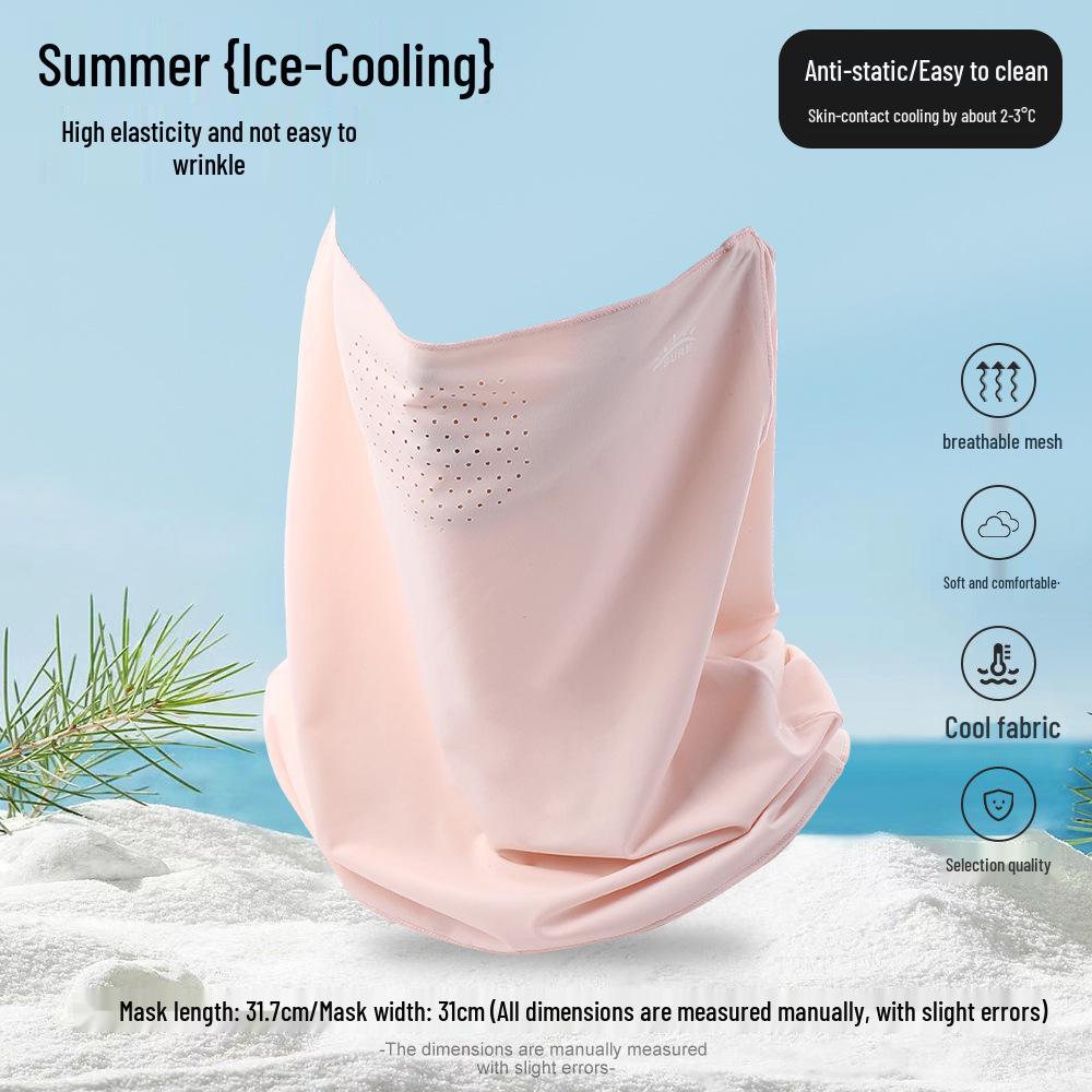 Дышащая УФ-стойкая маска для лица: Защита от солнца и пыли для езды на велосипеде на открытом воздухе